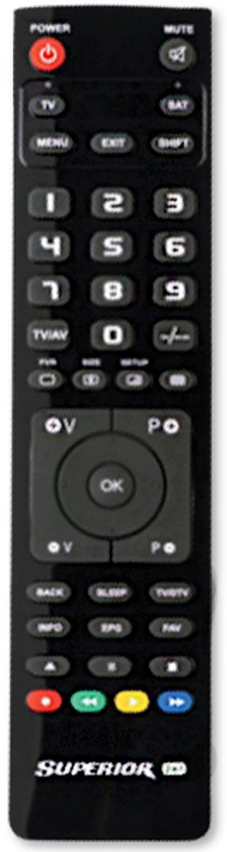 Superior Electronics Superior Slim afstandsbediening TV Drukknopen