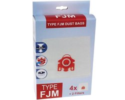 Geschikt voor MIELE - Stofzuigerzak GESCHIKT VOOR FJM HyClean 3D 4 Zakken + 2 Filters - 09917710