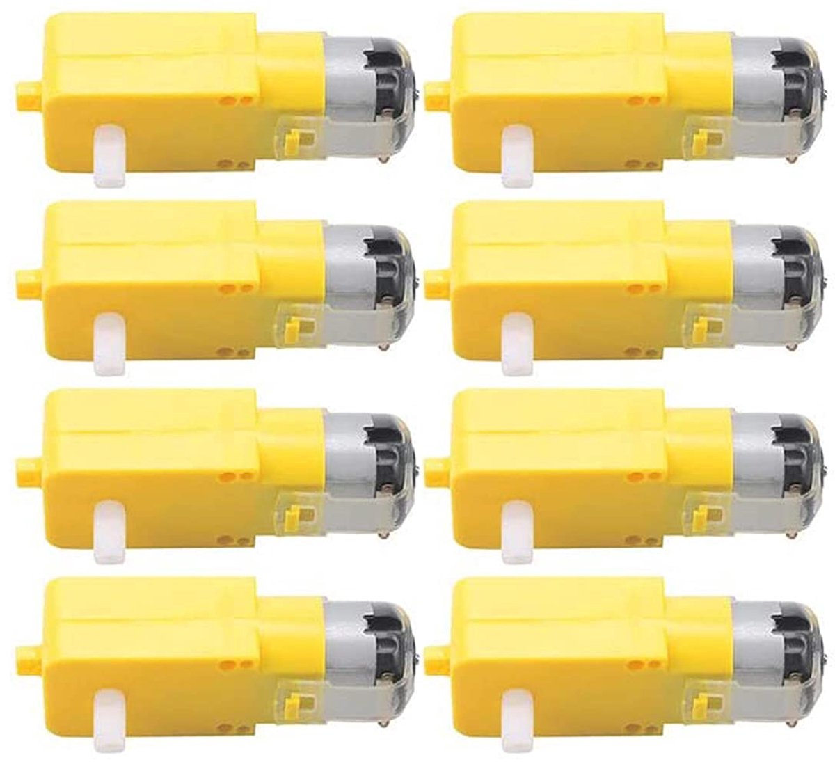 8pcs TT DC Gearbox Motor Dual Shaft 3-6V Gear Motor for Arduino Smart Car Robot