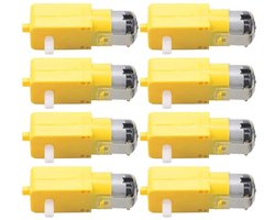 8pcs TT DC Gearbox Motor Dual Shaft 3-6V Gear Motor for Arduino Smart Car Robot