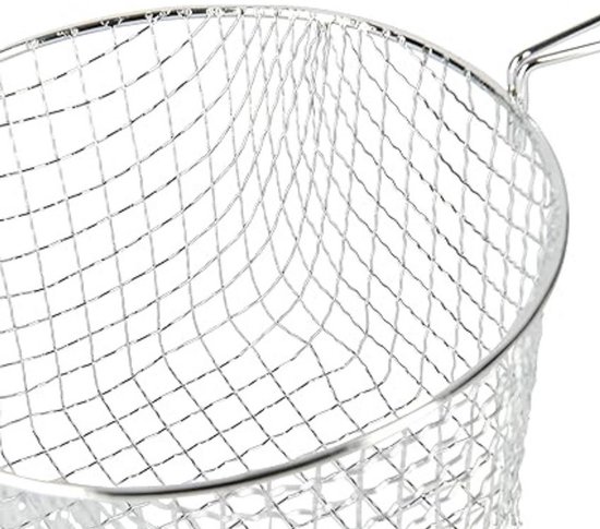 Opvouwbare frituurmand met handvat en haak voor de pan – ronde friteuse mand – roestvrij staal frituurmand – 23 cm mand friteuse mand grillmand voor thuis Opvouwbare frituurmand met handvat en haak voor de pan – ronde friteuse mand – roestvrij staal frituurmand – 23 cm mand friteuse mand grillmand voor thuis