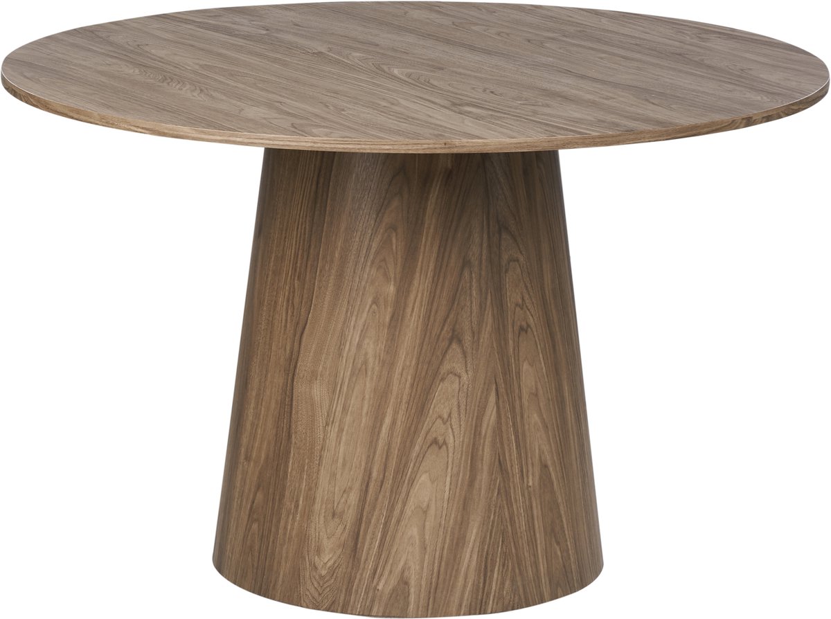 Beliani OYEN - Eettafel - Natuurlijk - 120 cm - MDF Bruin
