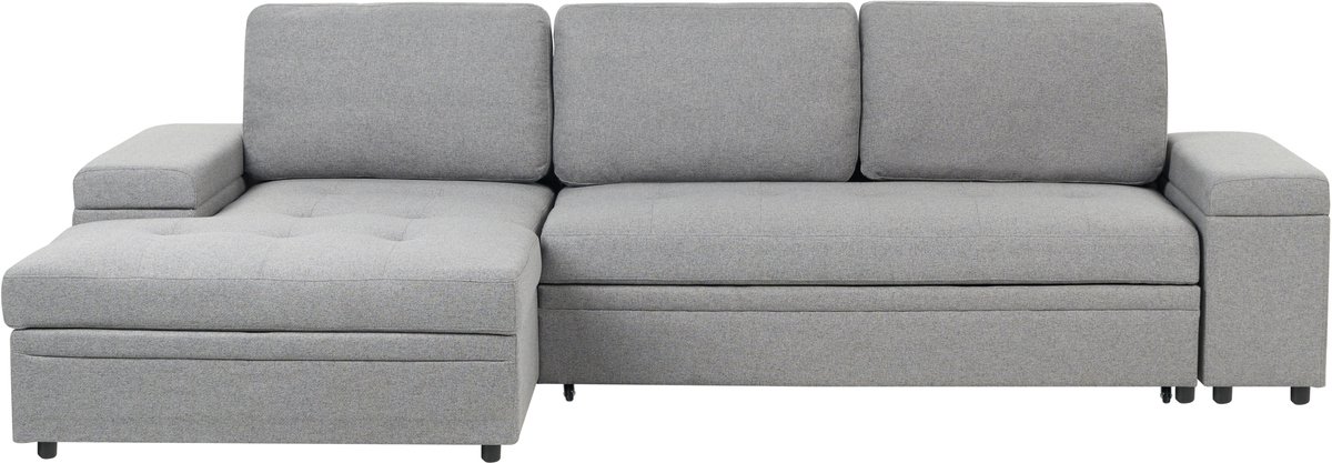 BELIANI HRISEY - Hoekbank - Donkergrijs - Polyester