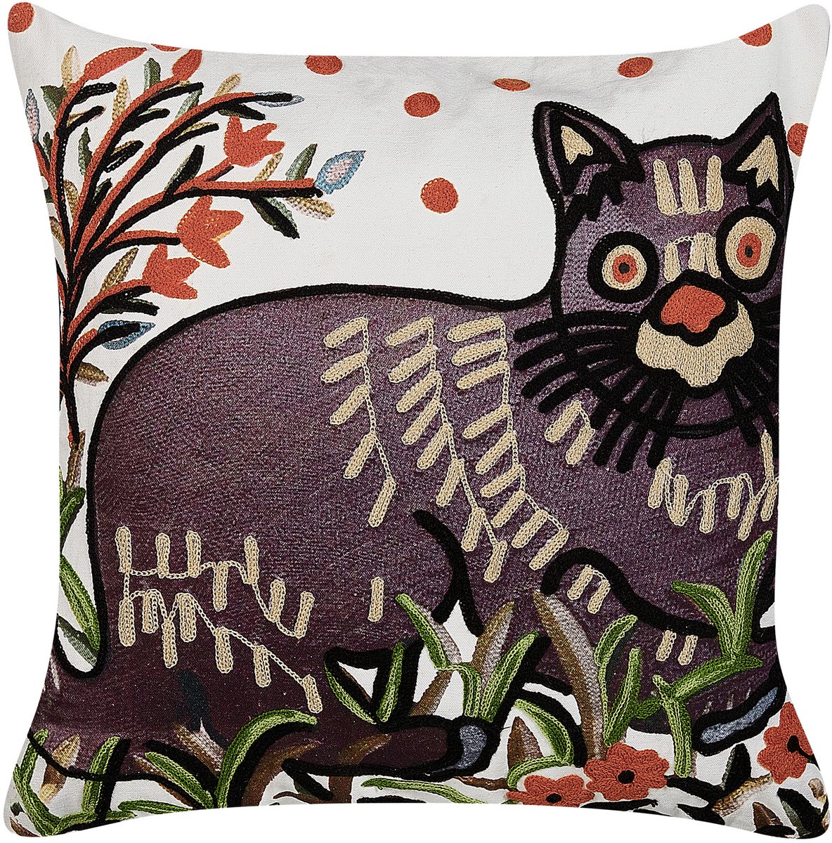 Beliani PHUSRO - Sierkussen - Multicolor - 50 x 50 cm - Katoen Meerkleurig