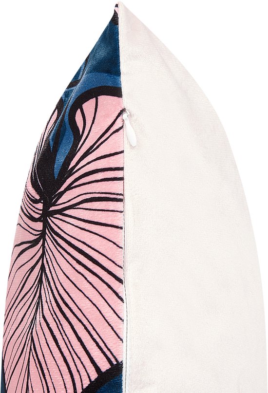 Beliani CHRYSANTHEMUM - Lot de 2 Sierkussen - Rose - Plastique