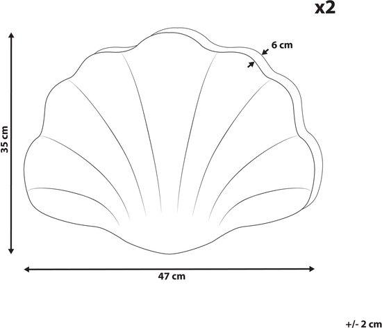 CONSOLIDA - Lot de 2 Sierkussen - Jaune - Velours