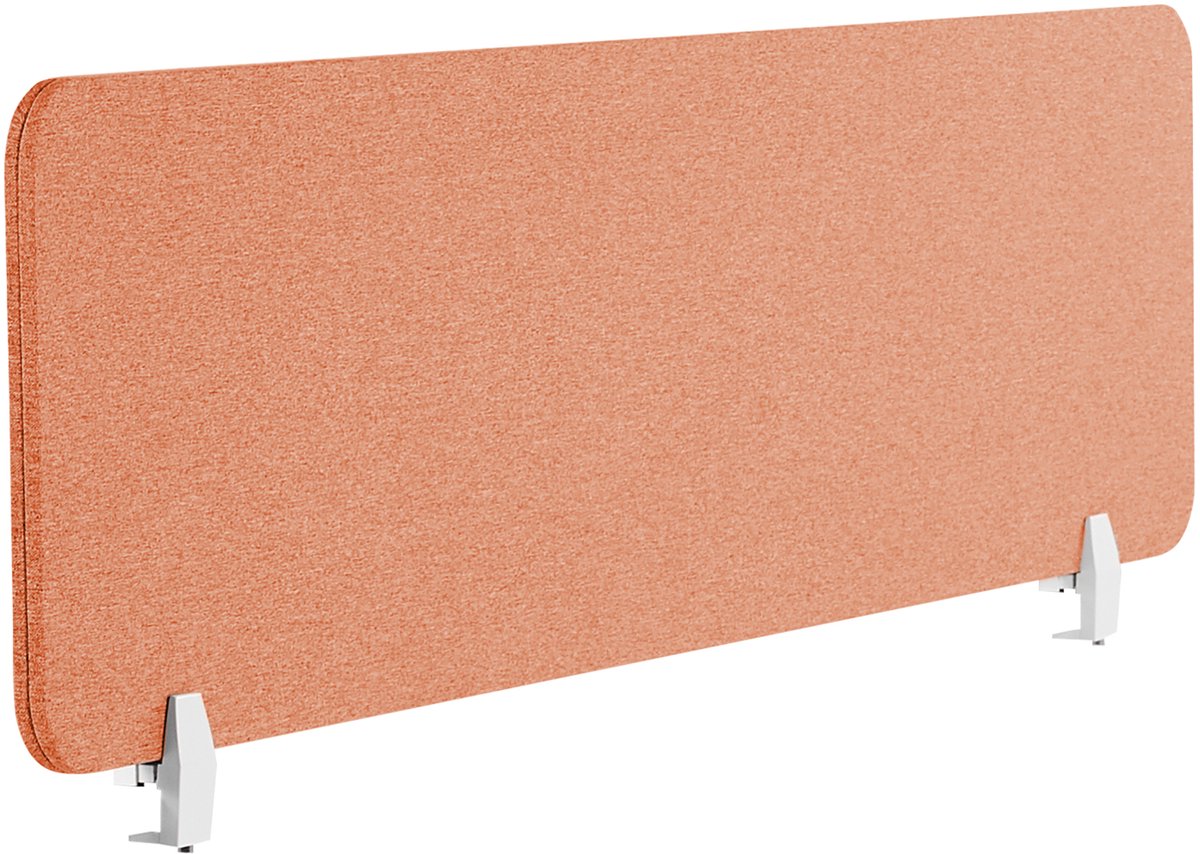BELIANI WALLY - Bureauscherm - Lichtrood - 130 cm - Polyester