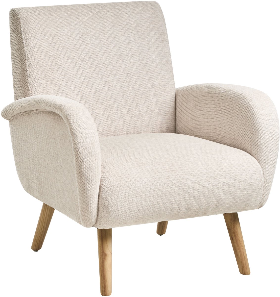 PLASSEN - Fauteuil - Lichtbeige - Polyester