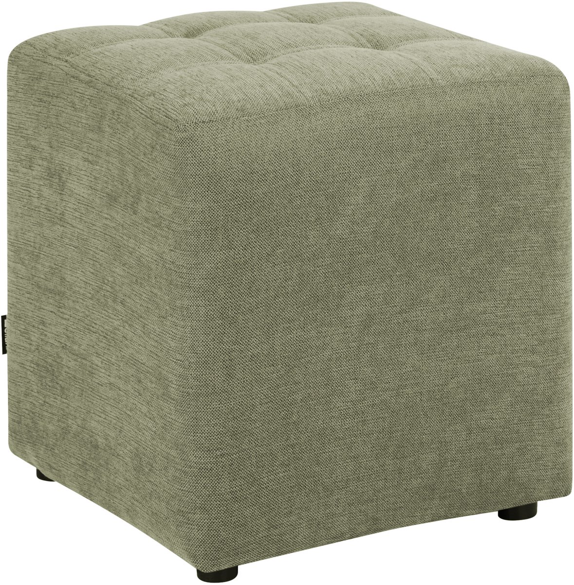 Beliani KANSAS - Voetenbank - Groen - 38 cm - Polyester