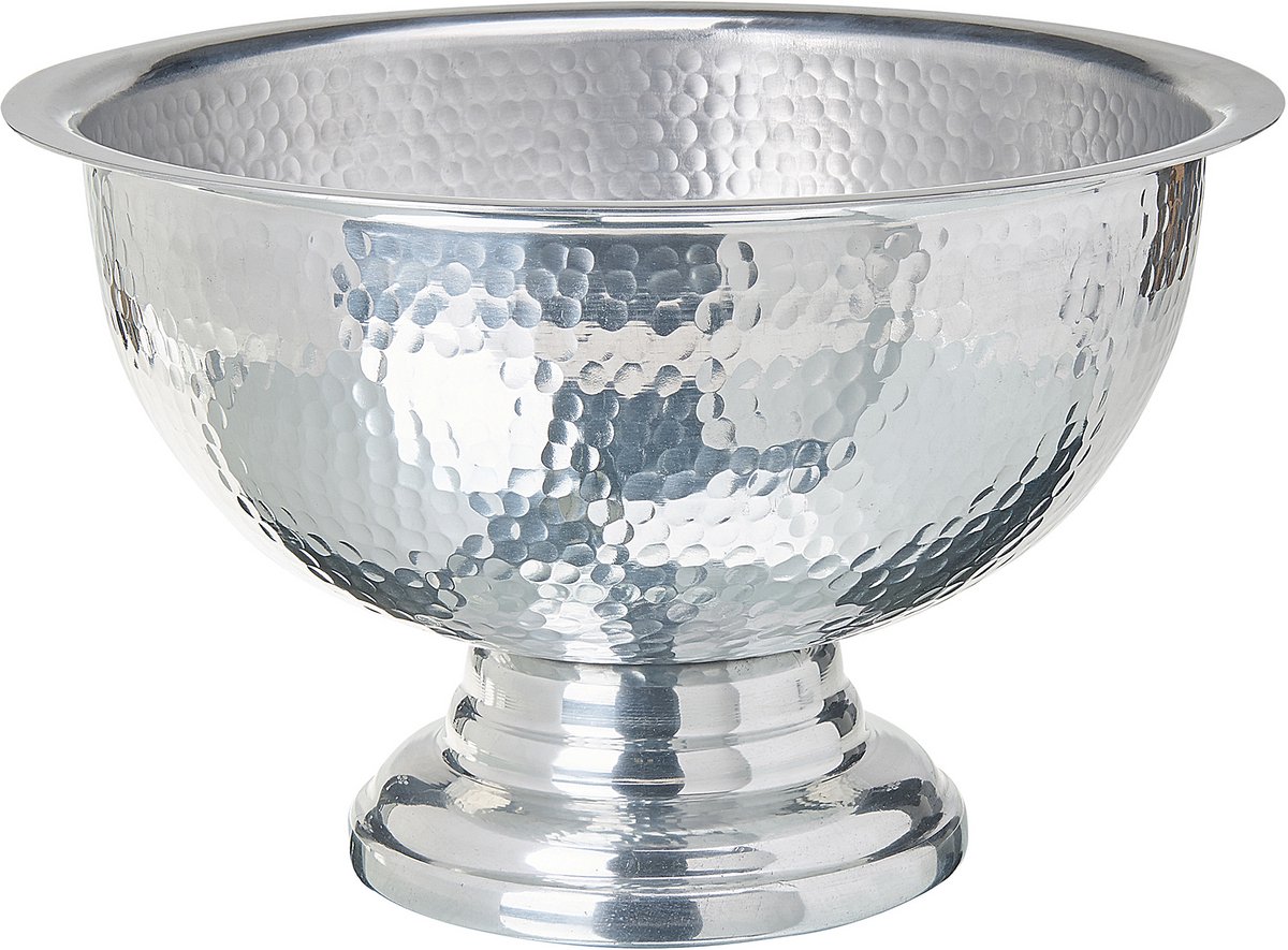 BELIANI TIWANAKU - Decoratieve schaal - Zilver - Aluminium