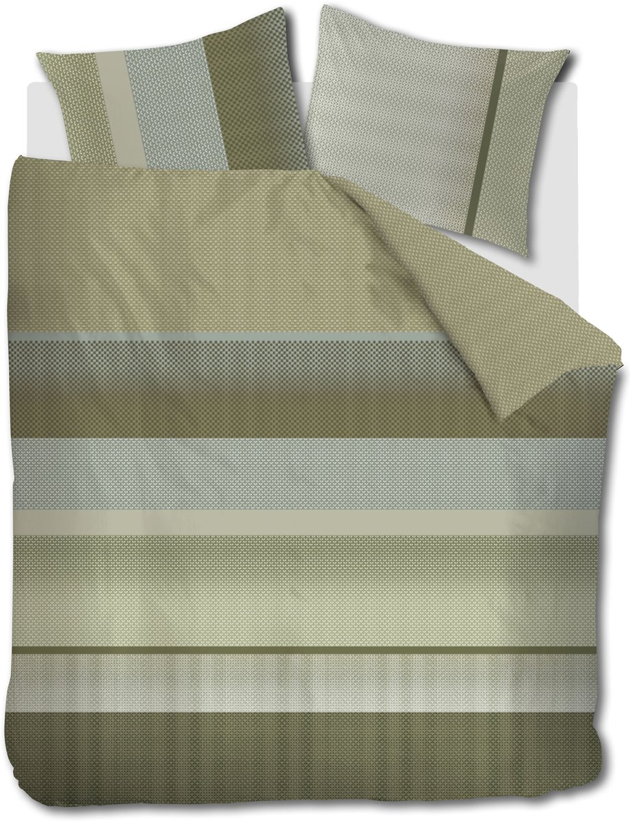 Beddinghouse Marthe dekbedovertrek - Tweepersoons - 200 x 200/220 cm - Groen