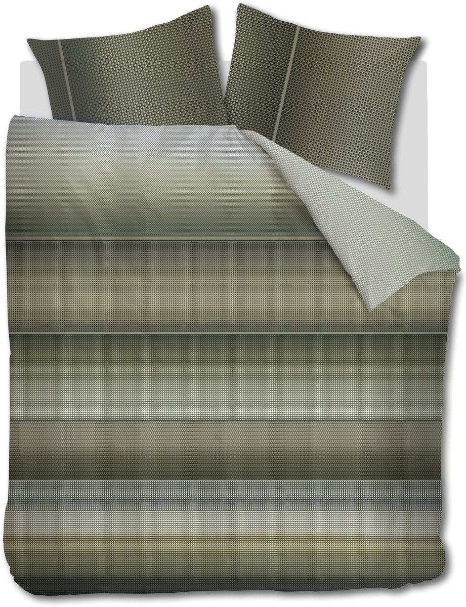 Kardol Charlottesville dekbedovertrek - Lits-Jumeaux - 240 x 200/220 cm - Groen