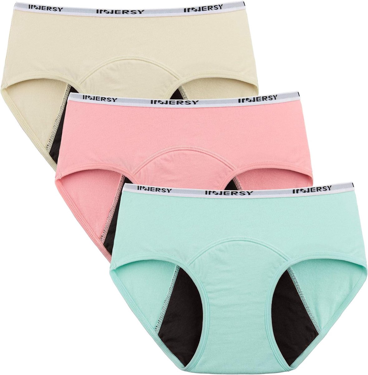 Menstruatie ondergoed voor vrouwen - Katoenen onderbroek, menstruatieslip - 3 stuks, 14 jaar