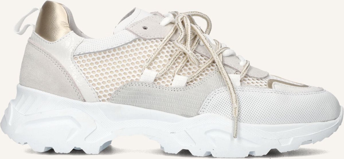 Omoda Alicia 402-b Sneakers Dames - Leren Sneaker - Wit - Maat 37
