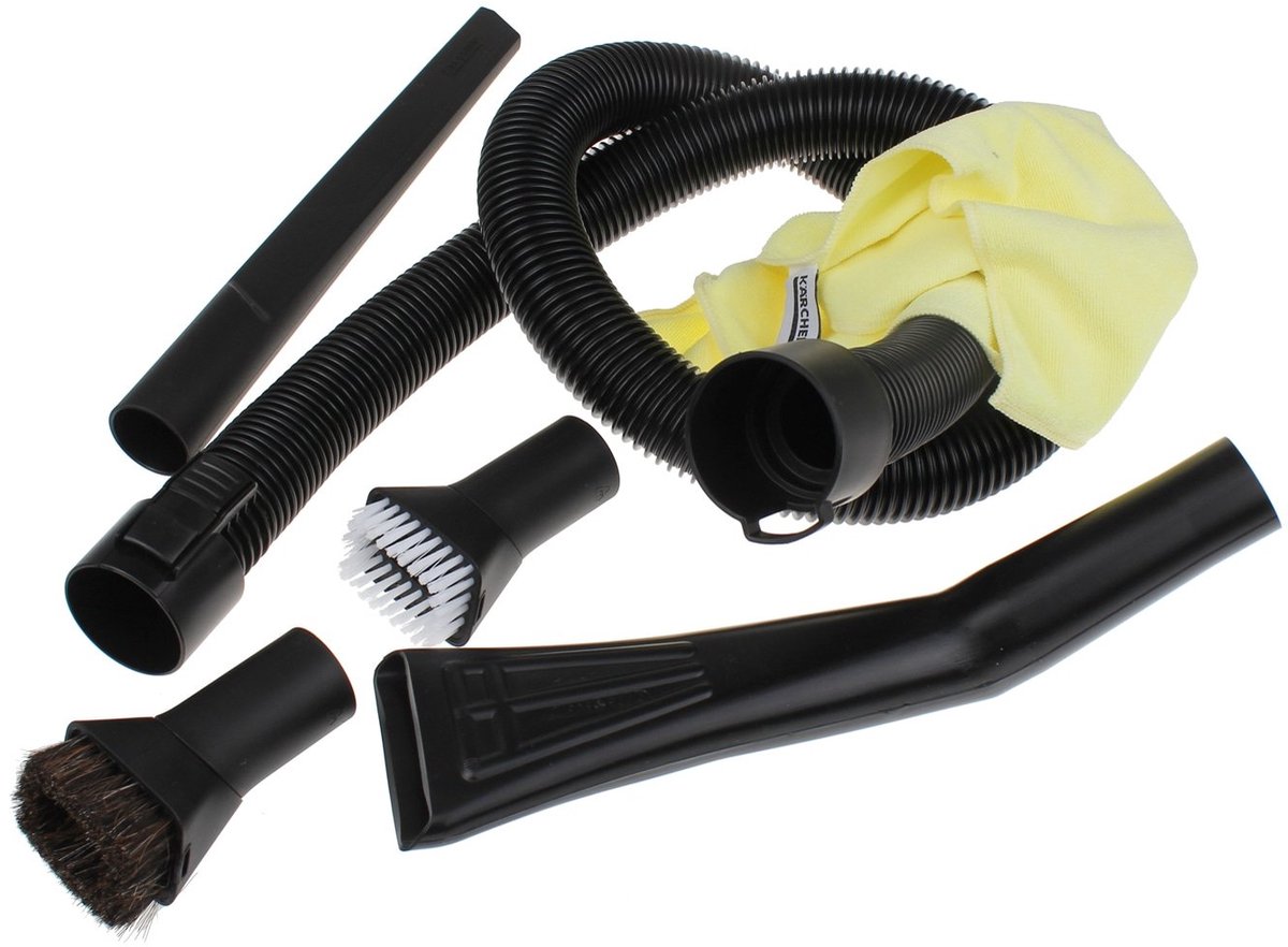 Kit De 8 Accessoires De Nettoyage Intérieur Voiture Pour Karcher 2 863-304.0 - Buse Extra Longue, Brosses, Tube 1.5m