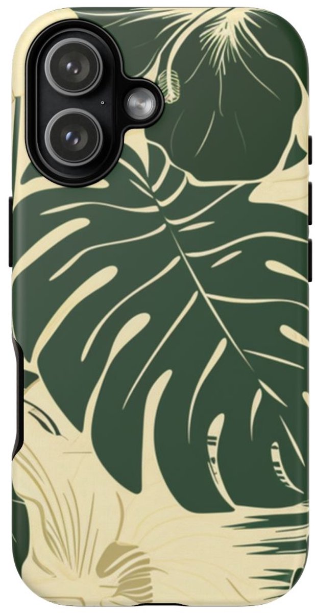 Tropisch Blad- en Bloemenpatroon – Telefoonhoesje Geschikt voor iPhone 17