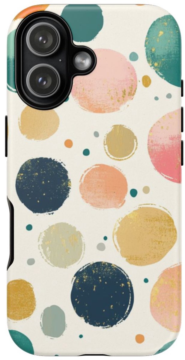 Vrolijk Abstract Stippenpatroon – Telefoonhoesje Geschikt voor iPhone 17