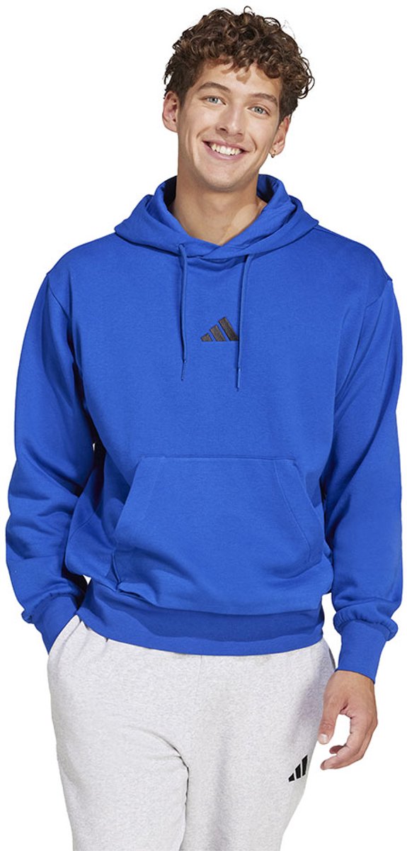 Adidas Essentials Feelcozy Fleece Hoodie S Regular Man Zwart