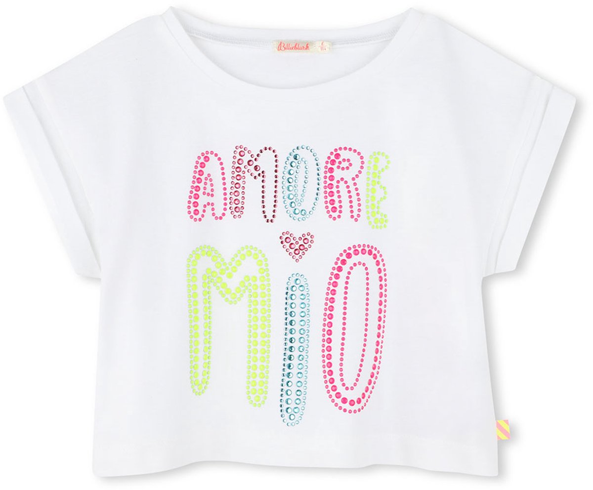 Billieblush U20941 T-shirt Met Korte Mouwen Wit 3 Years Meisjes
