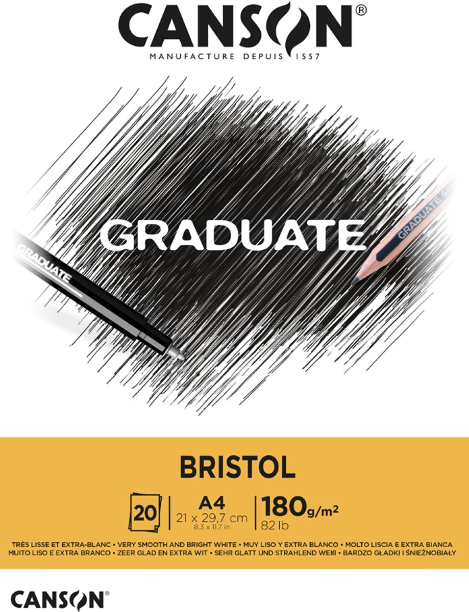 Cansonstudiepapier Bristol, formaat A5