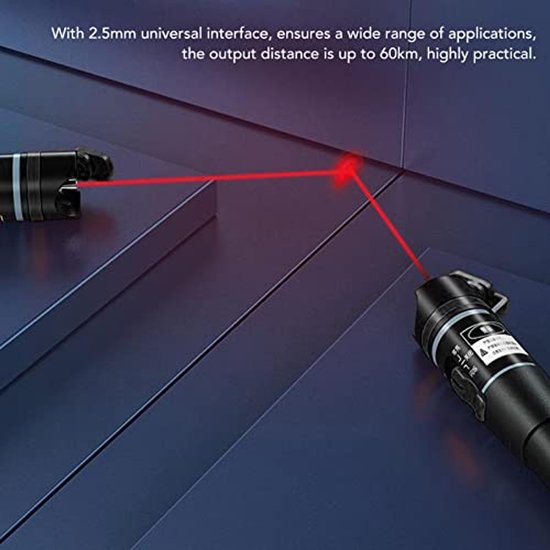 Localizzatore Visivo Di Guasti Per Fibra Ottica 60mW – Penna VFL Da 60km Con Adattatori SC/FC/ST/LC - 5
