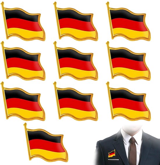 10 pieces German pins, Germany pin, Germany flags pins, for clothing ...
