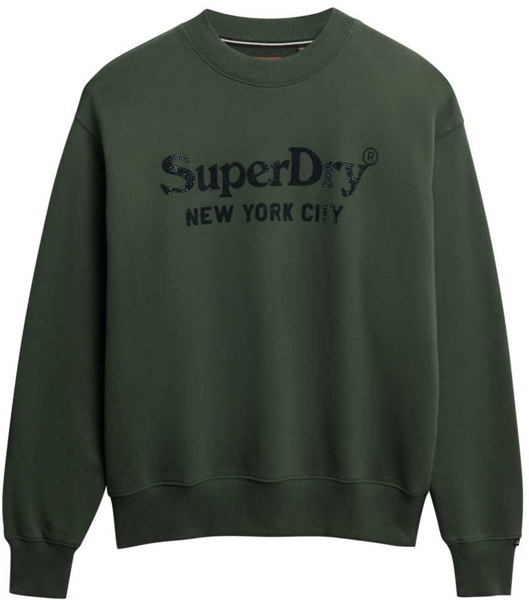 Superdry Brand Mark Loose Fit Sweatshirt XL Vrouw Groen