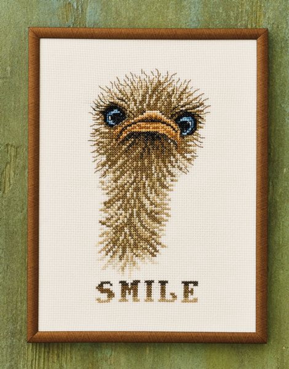Smile struisvogel - Aida telpakket - Permin