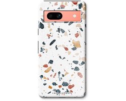 Case Company® - Hoesje geschikt voor Google Pixel 7A hoesje - Terrazzo N°4 - Tough Case - Maximale Bescherming alle Kanten en Schermrand