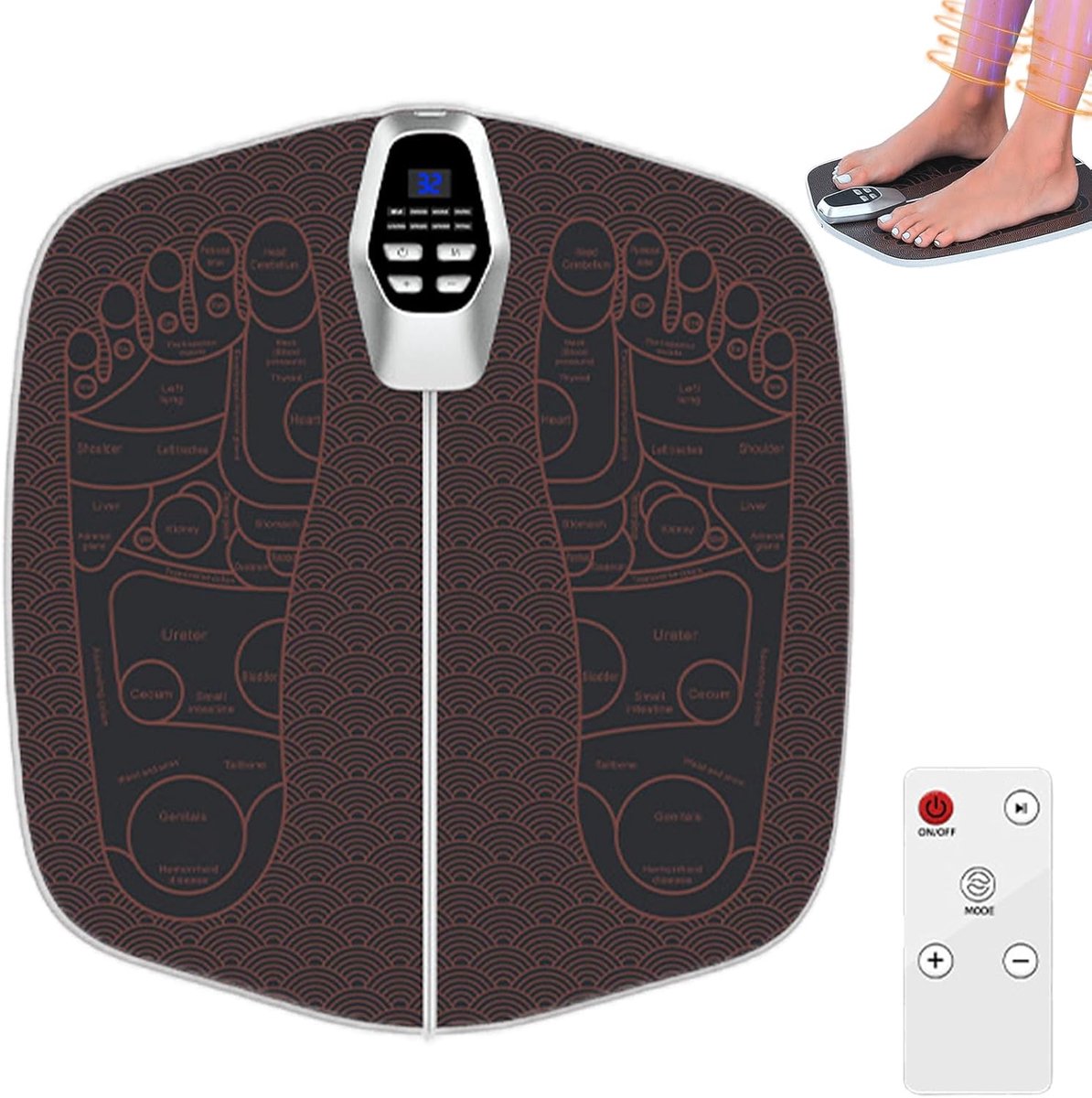 EMS Voetmassage Apparaat - Bloedcirculatie - Bevordert Bloedsomloop - EMS - USB