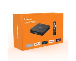 Android TV Box 4K HDR - Mediaplayer met WiFi - Geschikt voor Chromecast & Streaming Apps - MediaBox - Smart TV Dongel - Streaming Box Voor Alle TV's - Verander je TV in een Smart TV