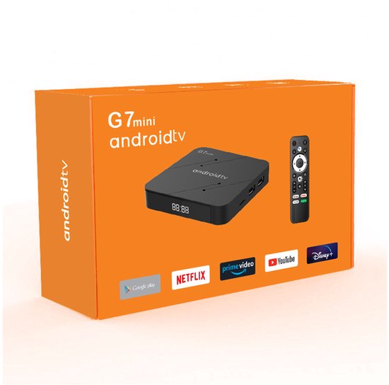 Android TV Box 4K HDR - Mediaplayer met WiFi - Geschikt voor Chromecast & Streaming Apps - MediaBox - Smart TV Dongel - Streaming Box Voor Alle TV's - Verander je TV in een Smart TV