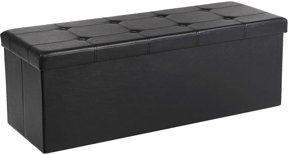 Bank Met Opslag - Hocker Opbergruimte - Zitbank Met Ruimte - 110 x 38 x 38 cm