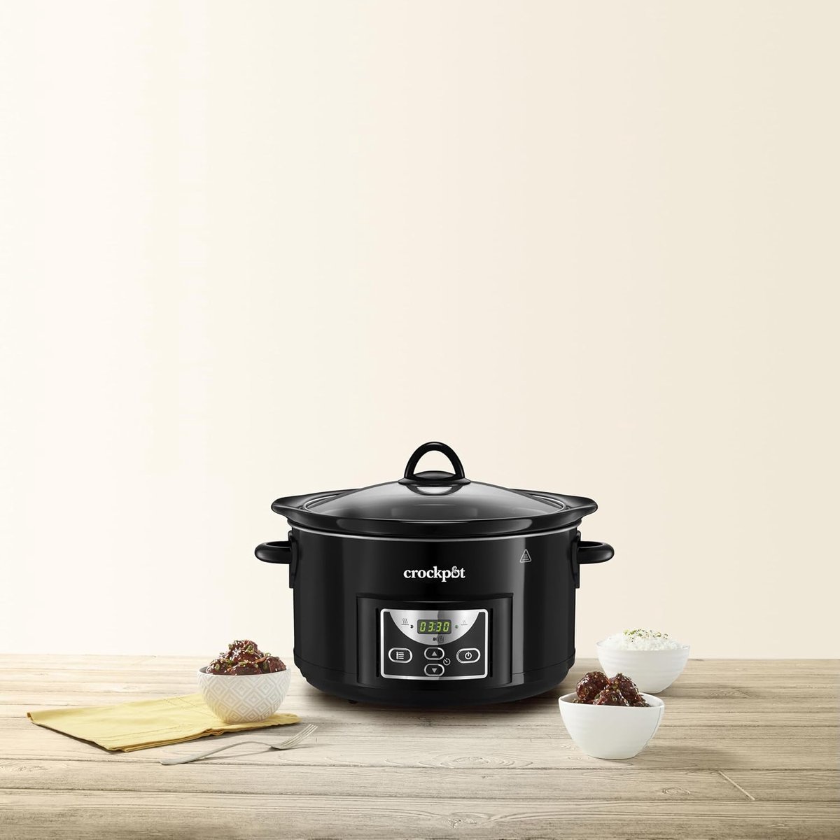Digitale Countdown Slowcooker met Warmhoudfunctie - 4,7L - afbeelding 3