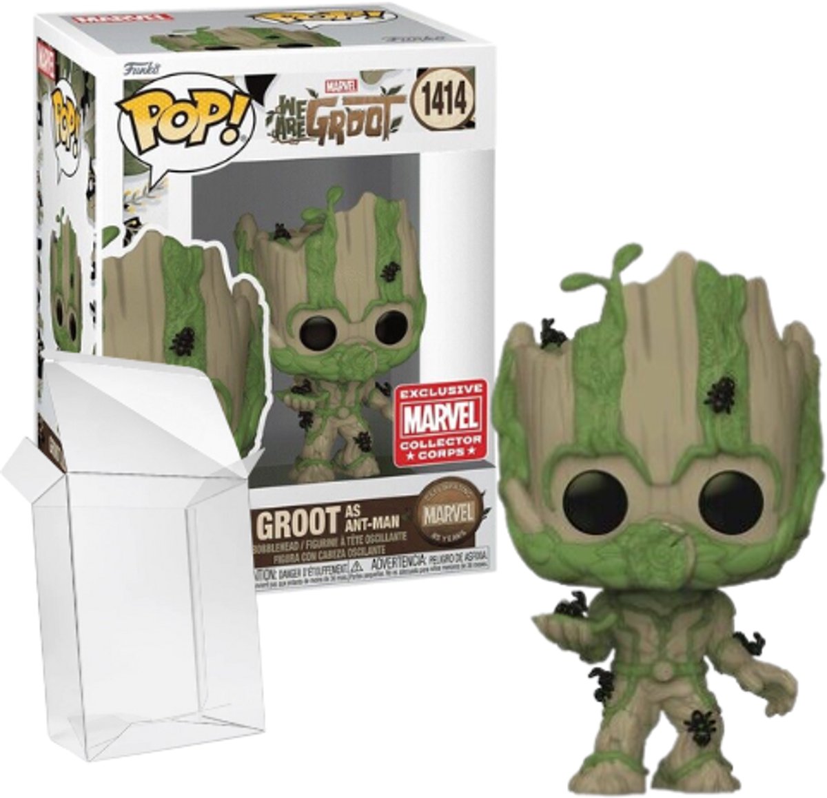 Funko Pop! Marvel: We are Groot - Groot as Ant-Man #1414 Collectors Marvel Corps Exclusive