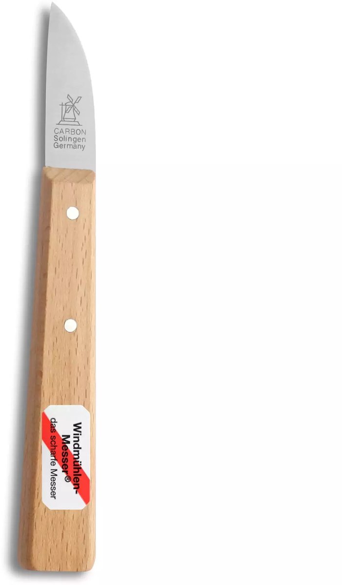 Robert Herder Molenmes - Tuinbouwmesje - Bloemenmesje - Carbonstaal - Lemmet 46 mm - Kort Heft Beukenhout van Robert Herder — afbeelding 5