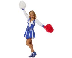 Cheerleader pakje luxe blauw - Maatkeuze: Maat 44