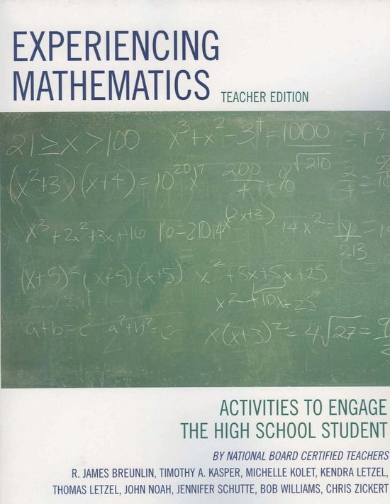 Experience Math Book Experiencing Mathematics | 9781578864997 | James R. Breunlin | Boeken | bol