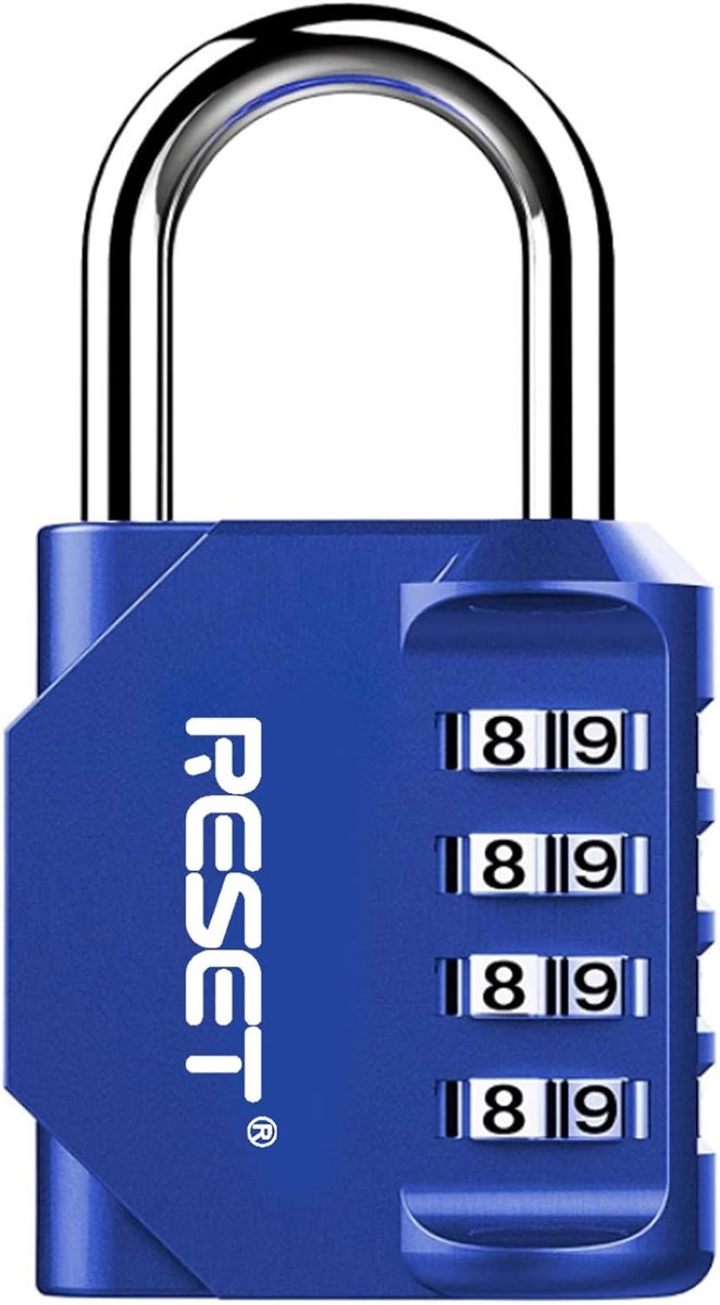 4-Cijferig Combinatieslot voor School en Sportgebruik - Ideaal voor Lockers, Gereedschap en Poorten