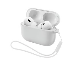 Studio Air® Airpods Hoesje Pro 3 Siliconen Case - Wit - Soepel Airpod Hoesje voor Airpods Pro 3 (2025)