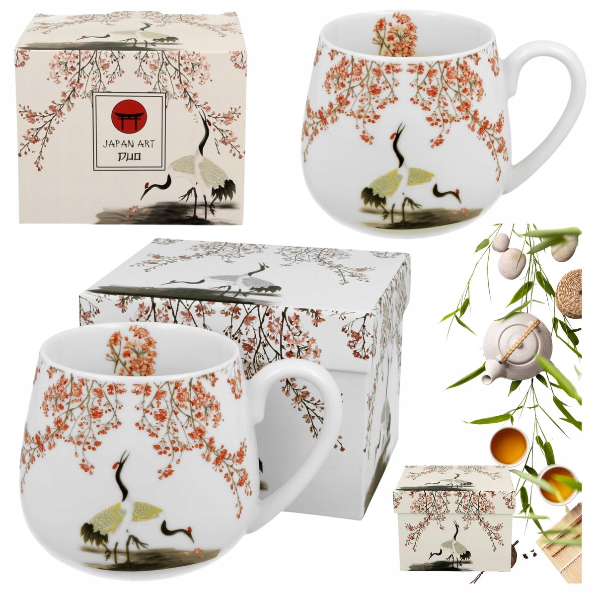 Elegante Porseleinen Mok 430ml - Perfect cadeau voor koffie & thee