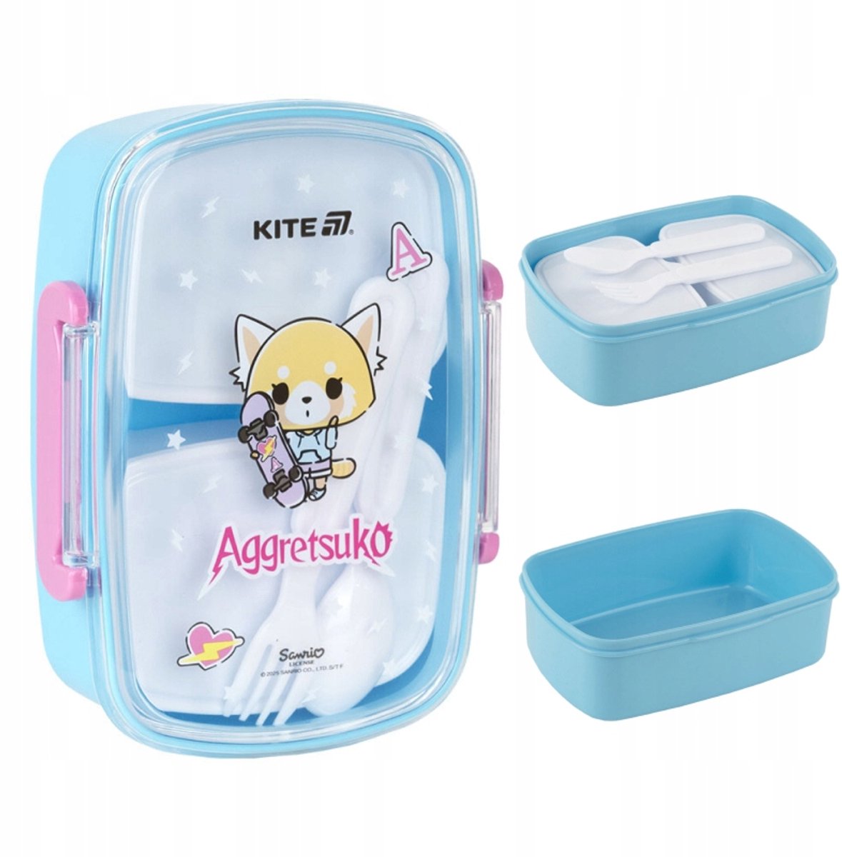 Kite Lunchbox 750ml met Bestek - BPA-vrij