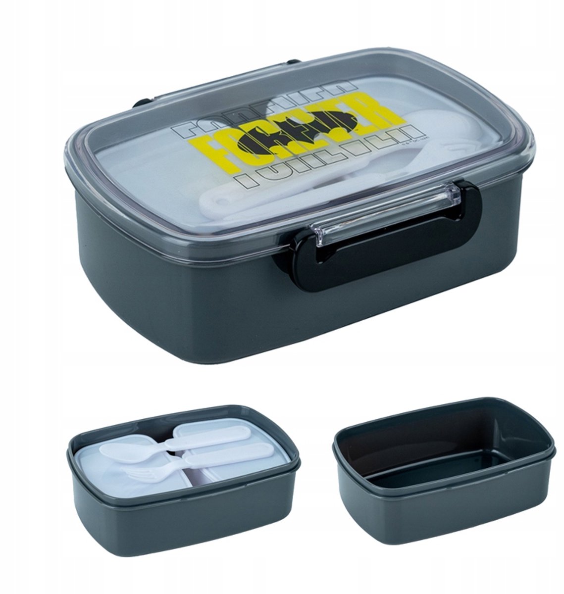 Batman Lunchbox 750ml met Bestek - BPA-vrij