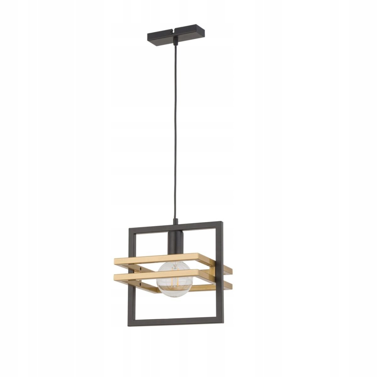 MERCI 1 Hanglamp - Zwart, Geel, Goud - E27 - Sigma Lighting
