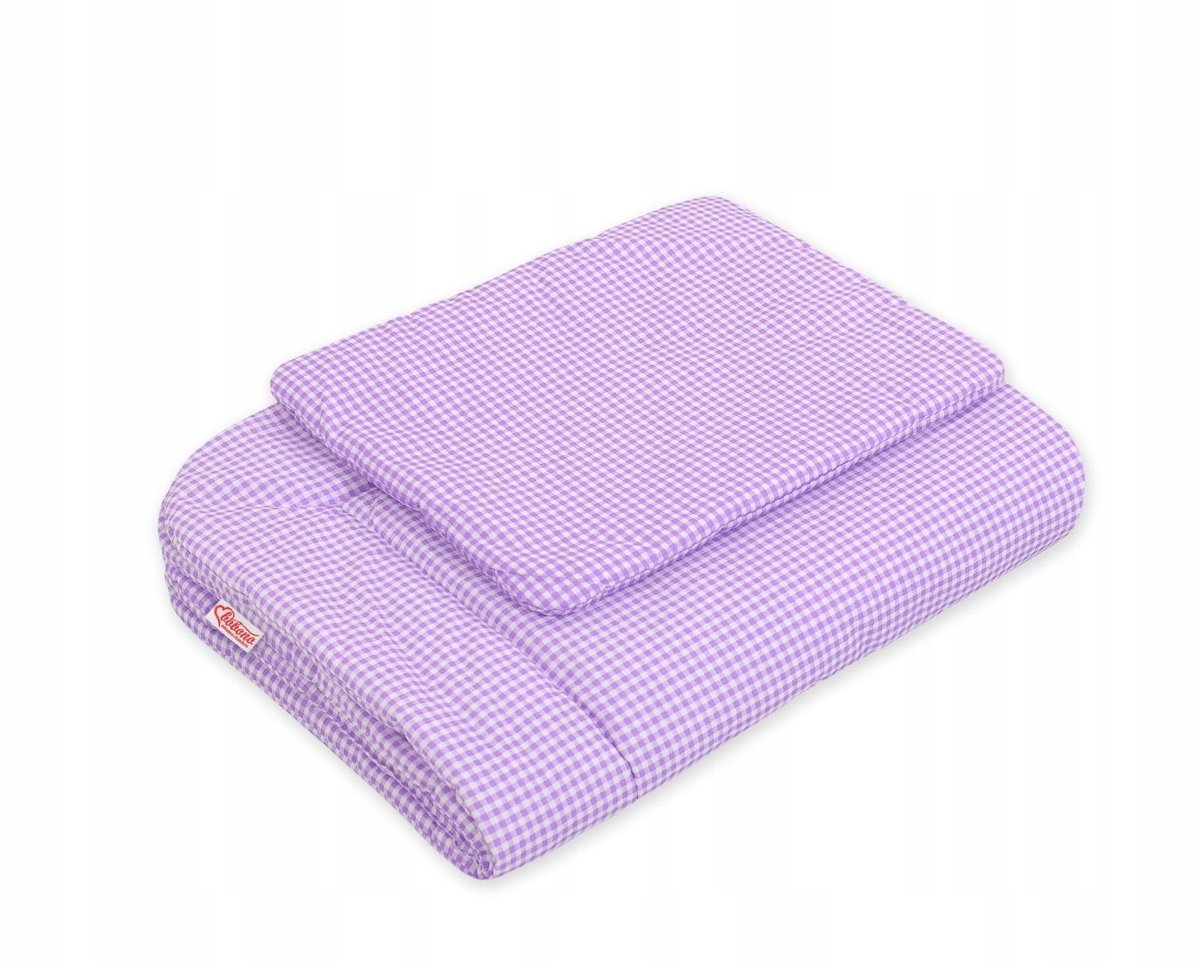 Babybeddengoedset 2-delig 75x100cm Pepita Paars