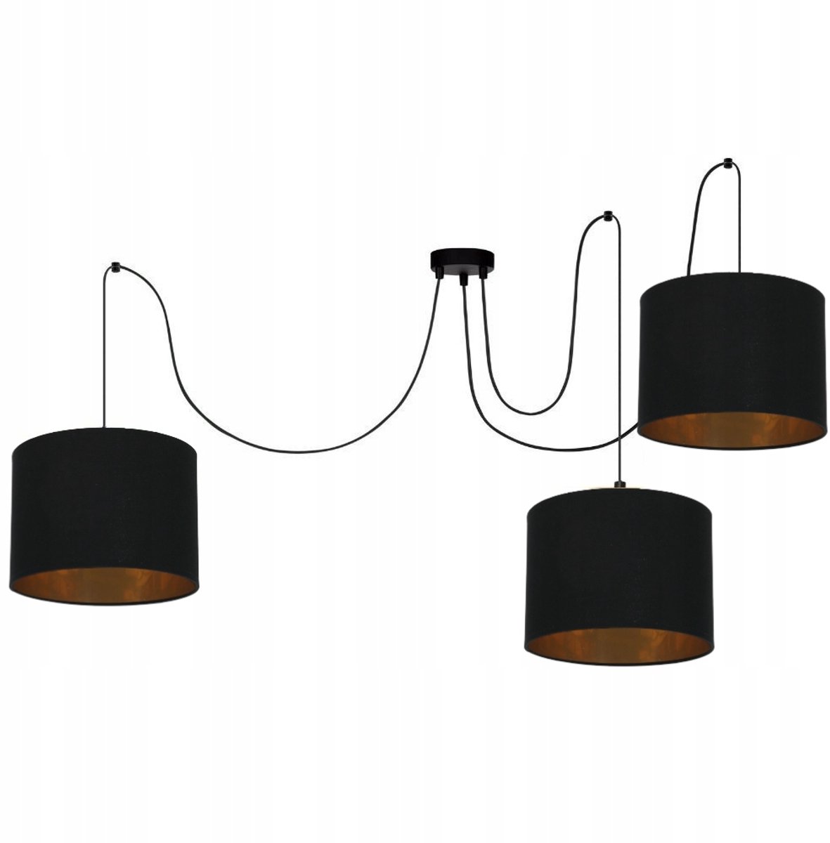 Gouden Spider Hanglamp - 3-lichts E27