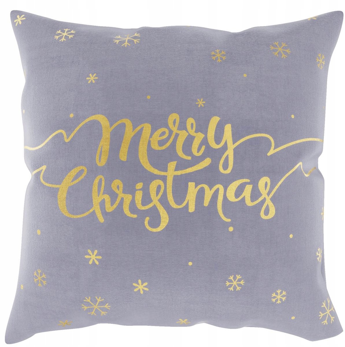 Kerstkussenhoes 45x45cm Sneeuw Goud Merry Christmas Decoratie