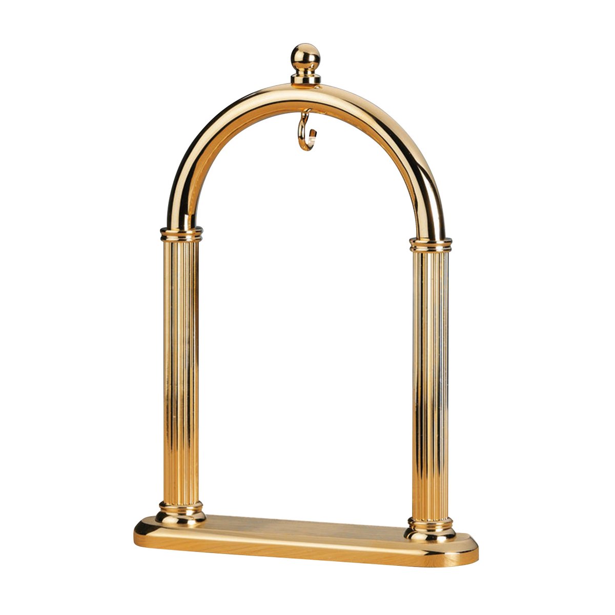 SELVA zakhorlogestandaard, gepolijst messing afwerking, presenteert uw zakhorloge op een effectieve manier, voor horloges tot Ø 60 mm, zonder horloge