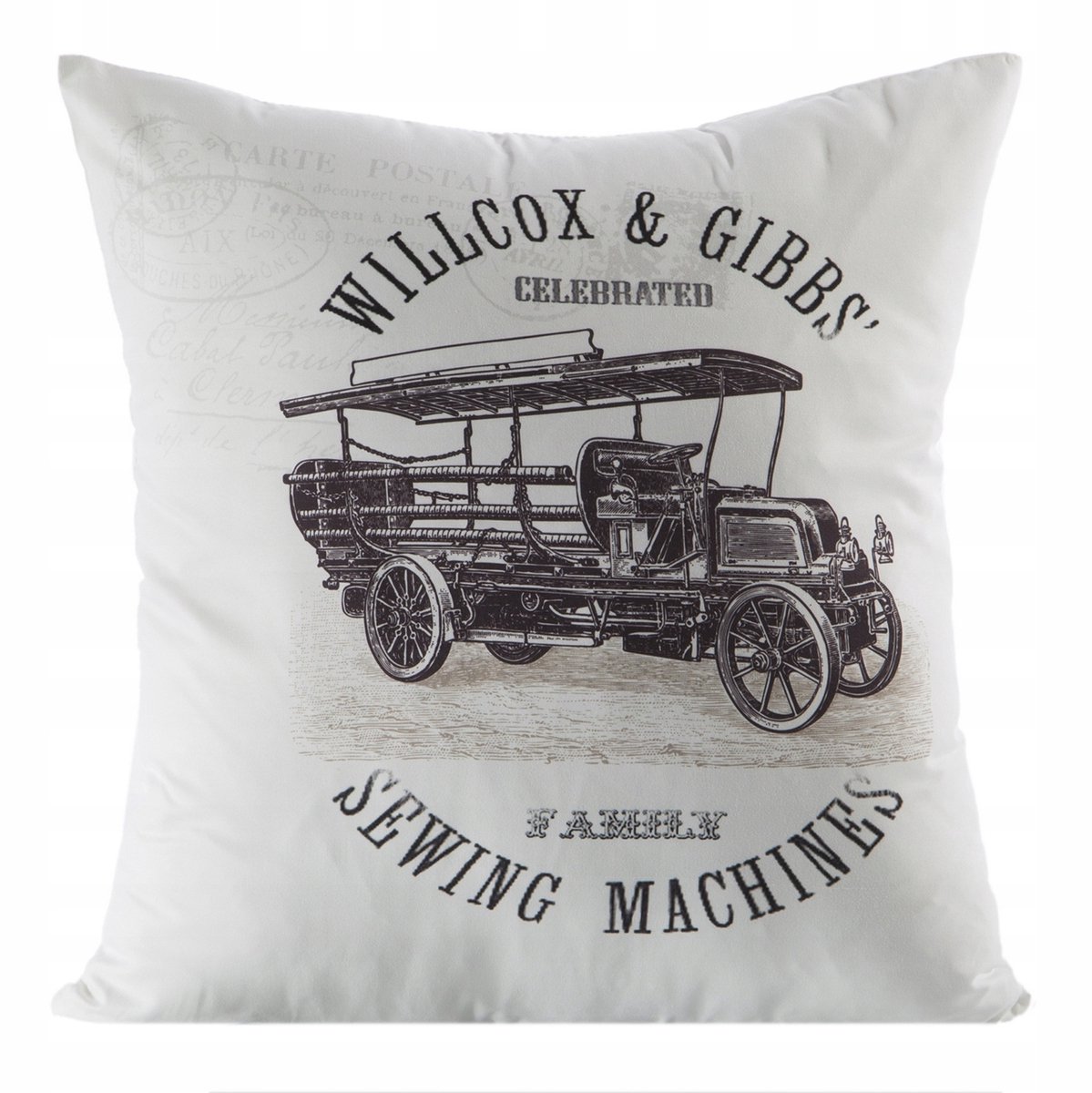 Decoratieve Kussensloop 45x45 cm met Moderne Print - Wit