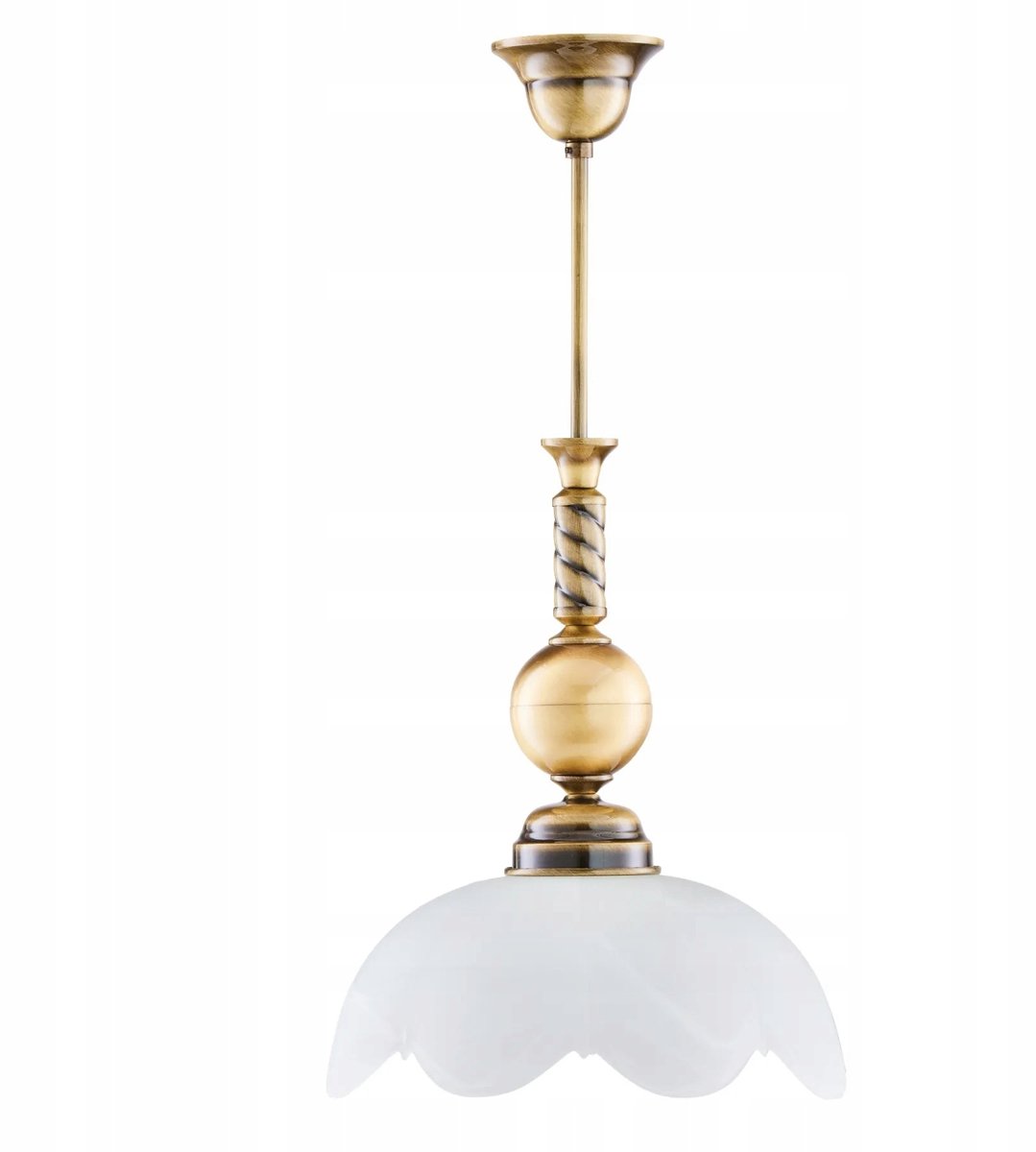 Jupiter Klassieke Hanglamp Patina Messing E27 1-Lichts